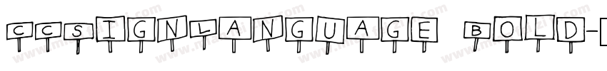 CCSignLanguage Bold字体转换